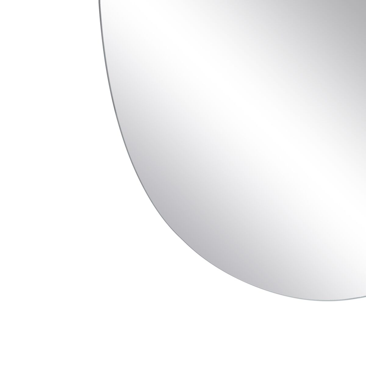 Miroir mural Noir 60 x 1 x 60 cm